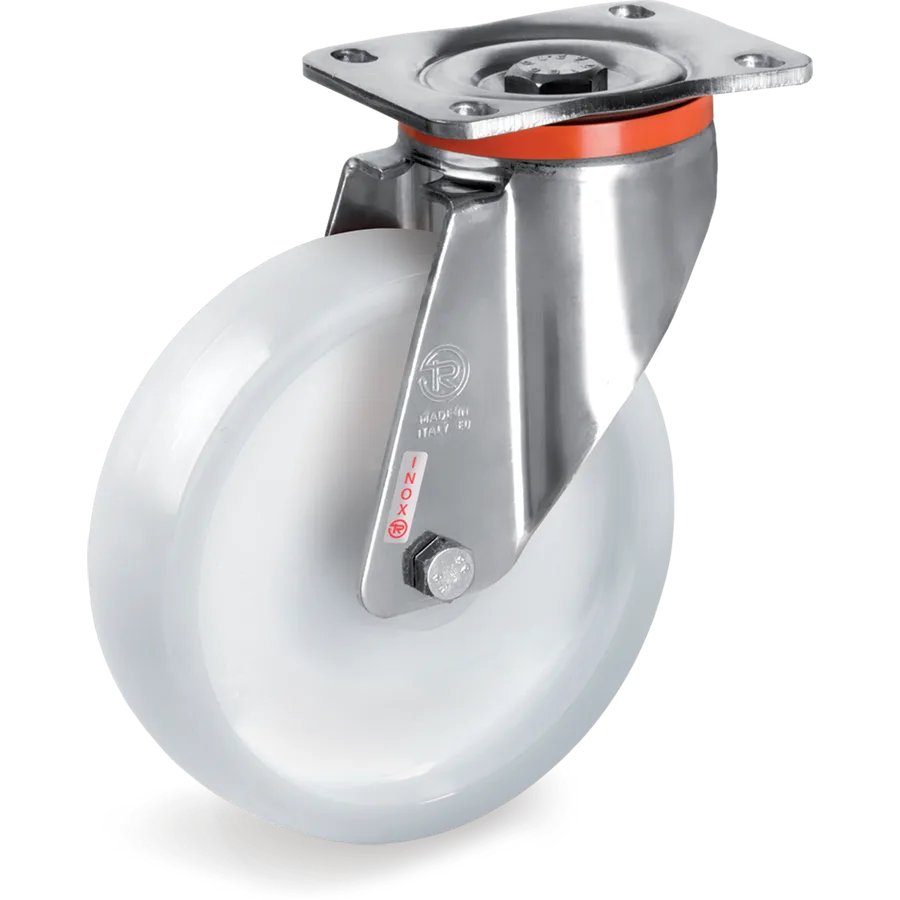 Tellure Rôta 685076 – Rueda giratoria de poliamida 6 Ø200×50 mm