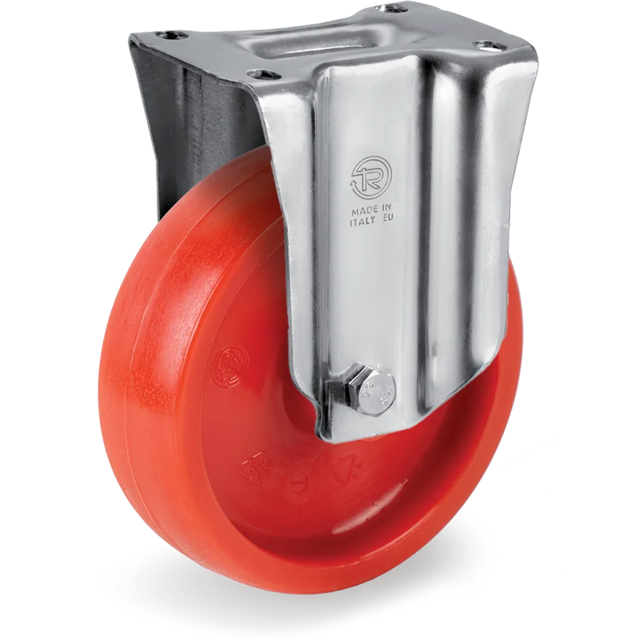 Tellure Rôta 685101RED – Rueda fija de poliamida 6 Ø80×30 mm