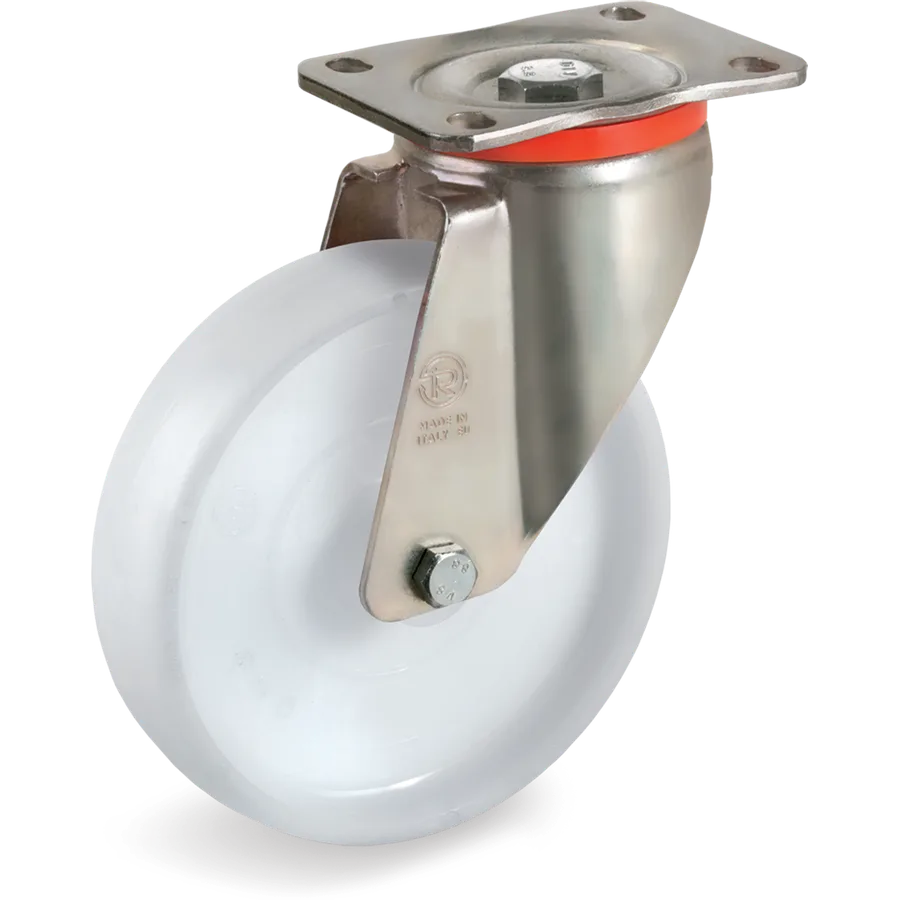 Tellure Rôta 687502 – Rueda giratoria de poliamida 6 Ø100×30 mm