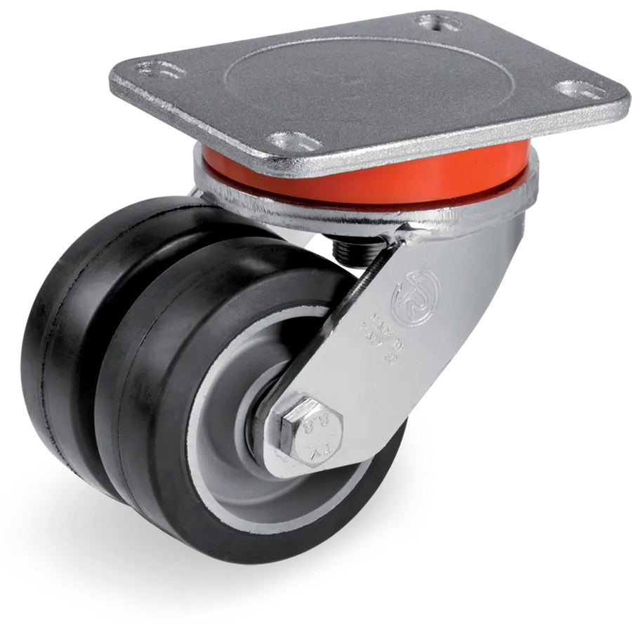 Tellure Rôta 728063B4 – Elastic rubber swivel castor Ø125 mm