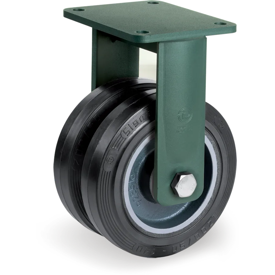 Tellure Rôta 728176 – Elastic rubber fixed castor Ø200 mm