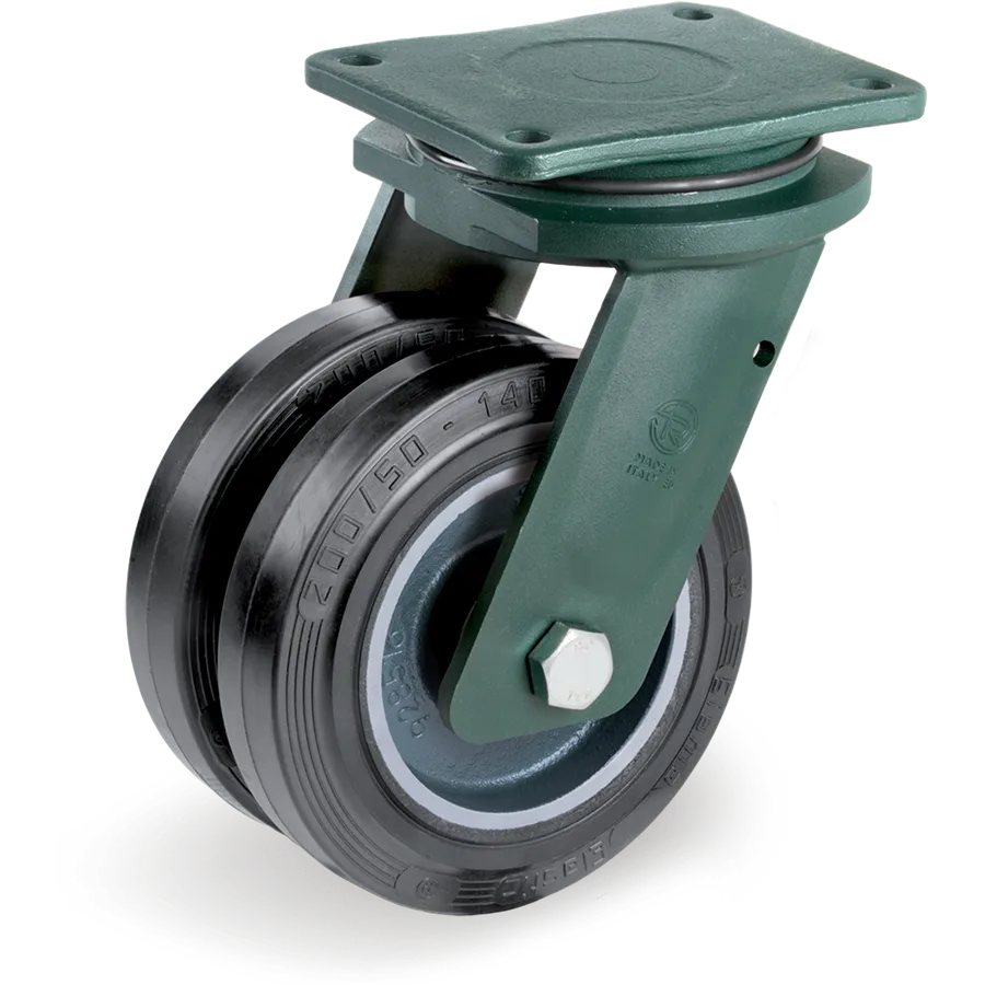 Tellure Rôta 728074 – Elastic rubber swivel castor Ø150 mm