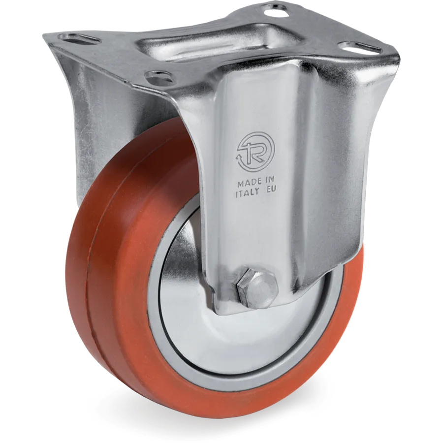 Tellure Rôta 726262PF – Rueda fija de goma silicónica Ø100×40 mm