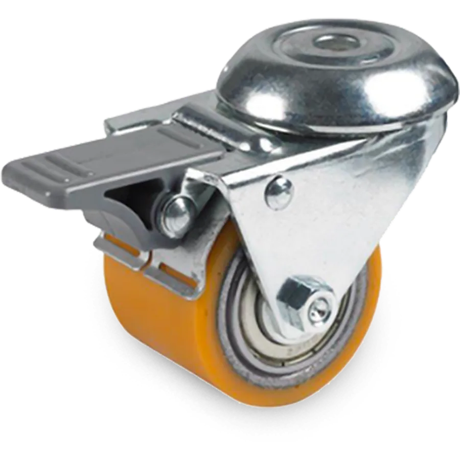 Tellure Rôta 757601 – Rodillo de poliuretano TR Ø50×40 mm con freno
