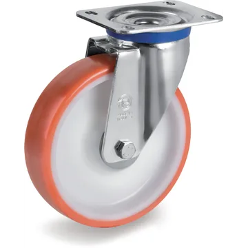 Rueda giratoria de poliuretano termoplástico Ø160×50 mm