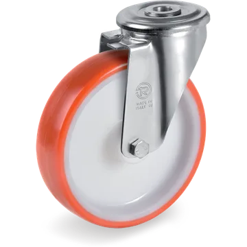 Rueda giratoria de poliuretano termoplástico Ø100×30 mm
