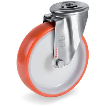 Rueda giratoria de poliuretano termoplástico Ø80×30 mm