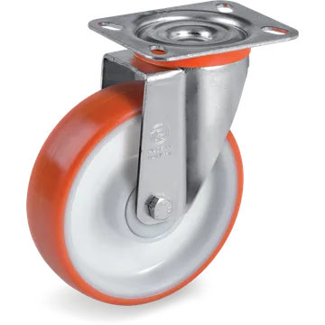 Rueda giratoria de poliuretano termoplástico Ø80×30 mm