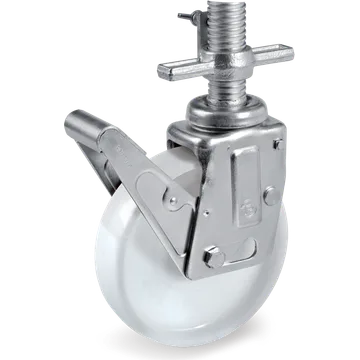 Rueda giratoria de poliamida 6 Ø150×45 mm con freno