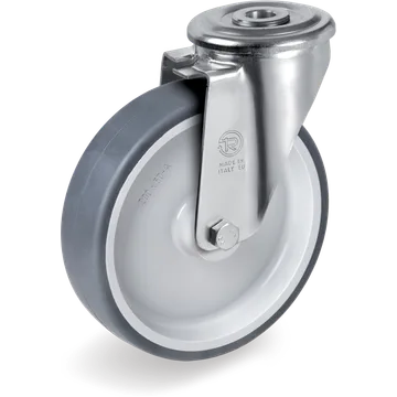 Rueda giratoria de goma termoplástica Ø150×35 mm