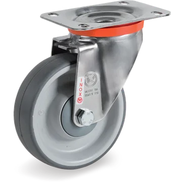 Rueda giratoria de goma termoplástica Ø160×50 mm